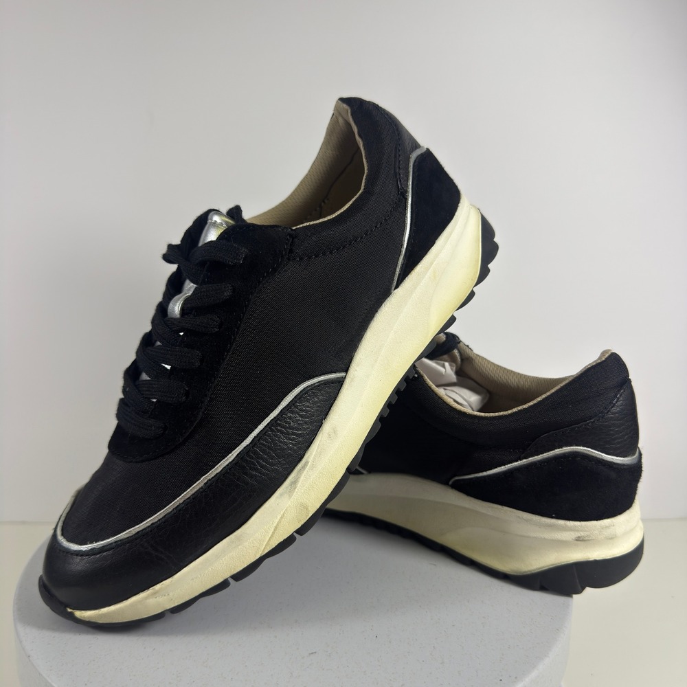 Naturalizer Black Leather Comfort Sneakers Lace Up Walking Shoes‎ Women 8